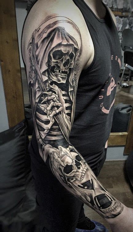 tattoos grim reaper|realistic grim reaper tattoos.